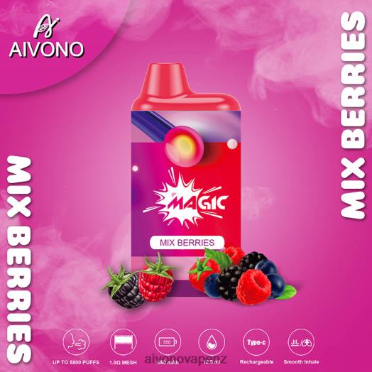Mix Berries Aivono AIM MAGIC 5800 Mouth Box Cigarette V2D4100 | Aivono NZ